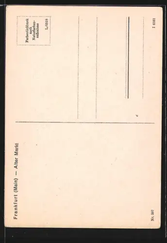 AK Alt-Frankfurt, Alter Markt, Dom