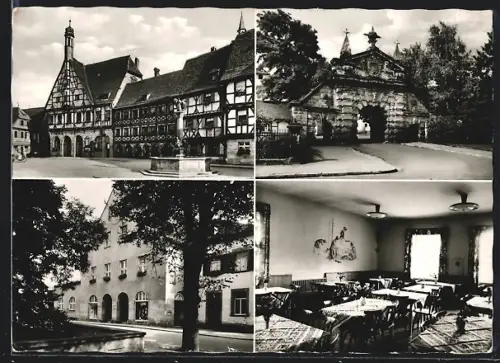AK Forchheim /Ofr., Nürnberger Tor, Rathaus, Städt. Jugendheim, Jugendherberge