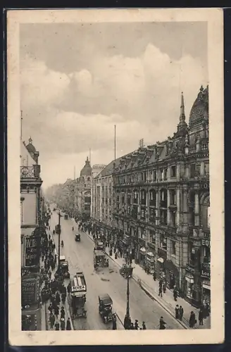 AK Berlin, Friedrichstrasse, Leipziger Strasse