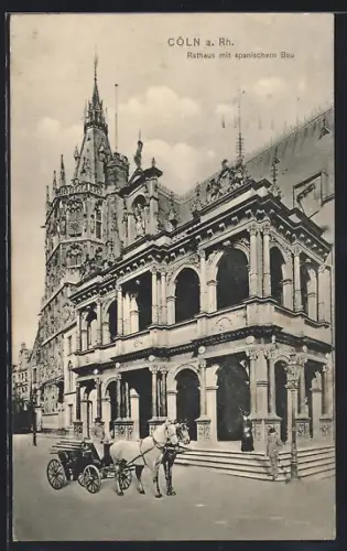 AK Cöln a. Rh., Rathaus mit spanischem Bau