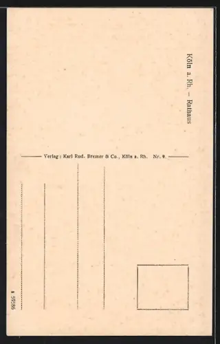 AK Köln a. Rh., Rathaus