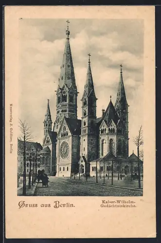 AK Berlin-Charlottenburg, Kaiser-Wilhelm-Gedächtniskirche