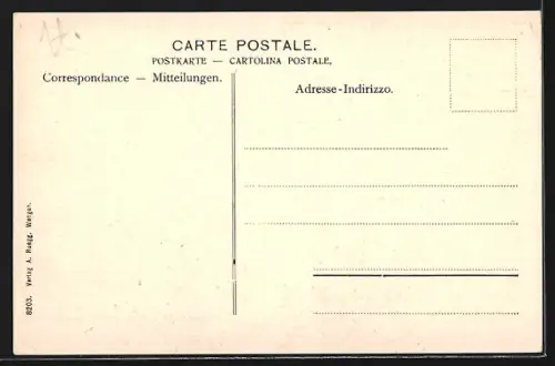 AK Wengen, Generalansicht von einer Anhöhe aus