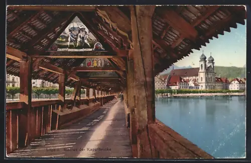 AK Luzern, Inneres der Kapellbrücke