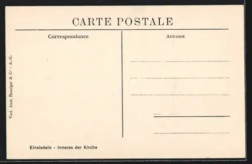 AK Einsiedeln, Inneres der Kirche