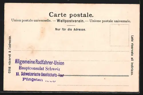 AK Genève, Theatre, Monument General Dufour et Musée Rath