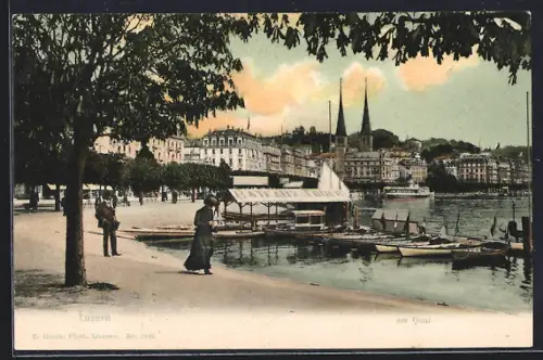AK Luzern, Am Quai mit Bootsverleih