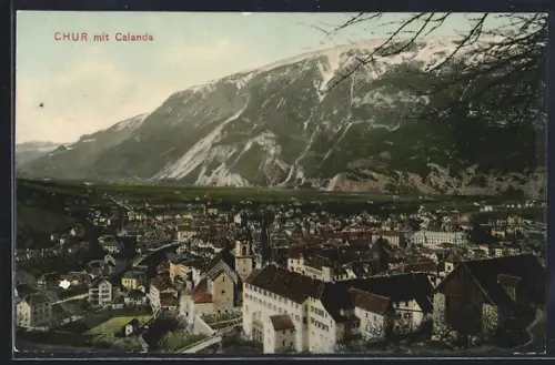 AK Chur, Teilansicht mit Calanda