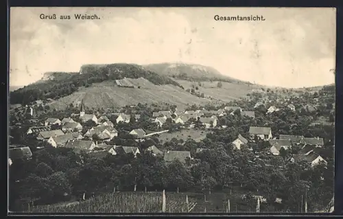 AK Weiach, Gesamtansicht mit Kirche