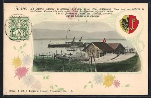 AK Genève, Restaurant La Belotte, Hameau de pêcheurs