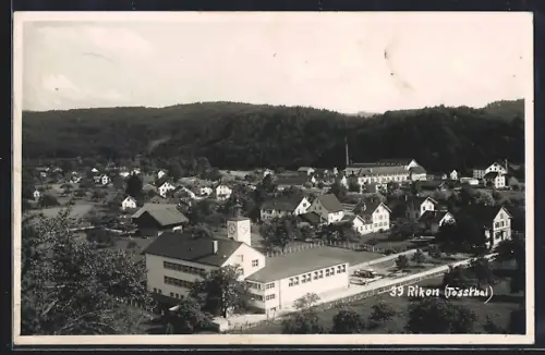 AK Rikon /Tössthal, Ortspartie mit Rathaus