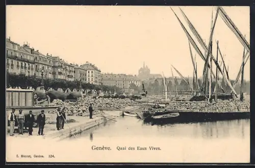 AK Genève, Quai des Eaux-Vives