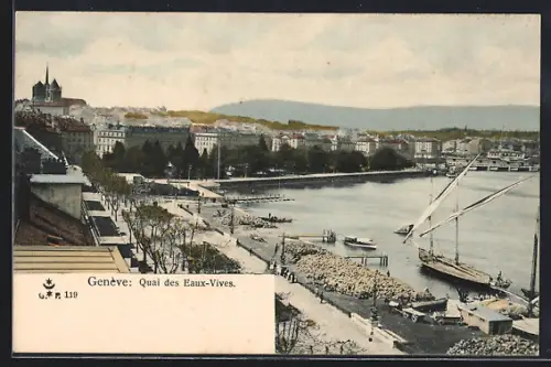 AK Genève, Quai des Eaux-Vives