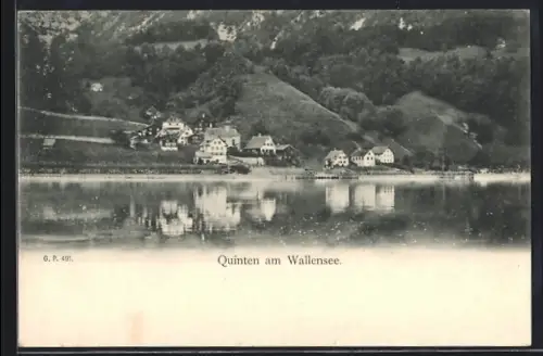 AK Quinten am Wallensee, Uferpartie
