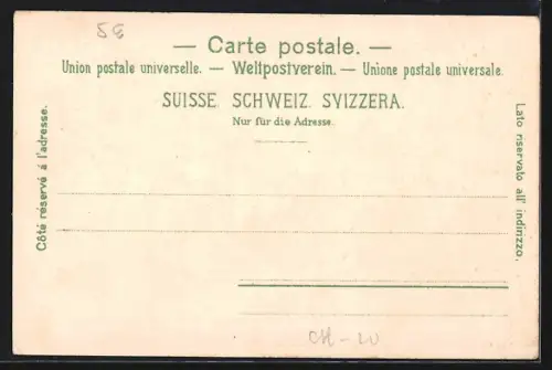 AK Luzern, Partie an der Stadtmauer