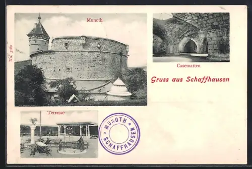 AK Schaffhausen, Munoth, Casematten und Terrasse