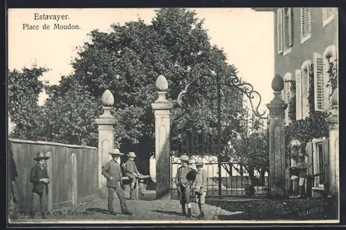 AK Estavayer, Place de Moudon