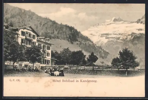 AK Kandersteg, Hotel Bühlbad mit Gipfel