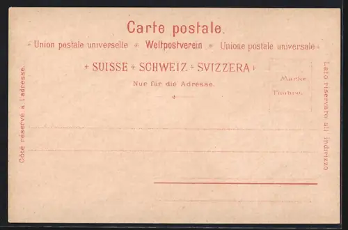 Lithographie Zürich, Passanten an der Tonhalle