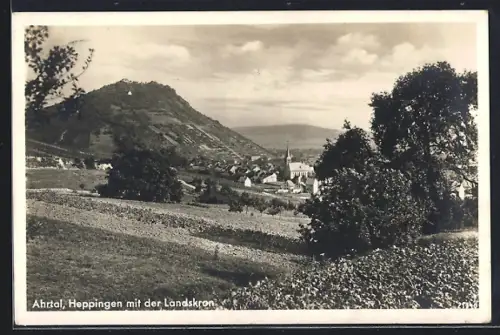 AK Heppingen /Ahrtal, Ortsansicht mit der Landskron