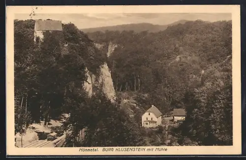 AK Hemer / Hönnetal, Burg Klusenstein, Mühle