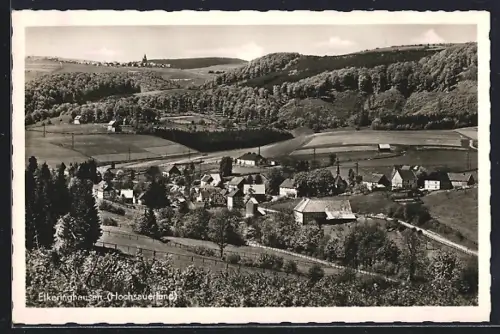 AK Elkeringhausen /Hochsauerland, Ortsansicht im Tal und umliegende Landschaft