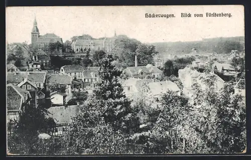 AK Hückeswagen, Blick vom Fürstenberg