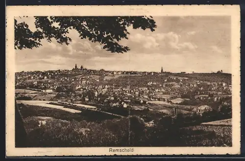 AK Remscheid, Panoramaansicht der Stadt