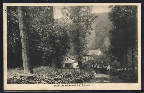 AK Hemer, Restaurant zum Hönnetal von Wilh. Platthaus bei Lendringsen