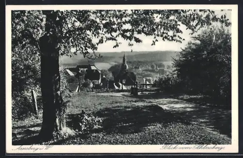 AK Arnsberg i. W., Blick vom Schlossberg