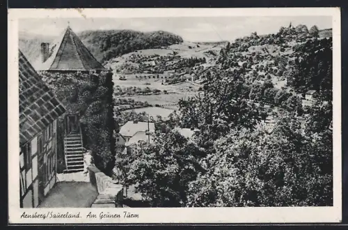 AK Arnsberg /Sauerland, Am Grünen Turm