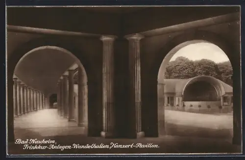 AK Bad Nauheim, Trinkkur-Anlagen, Wandelhallen, Konzert-Pavillon