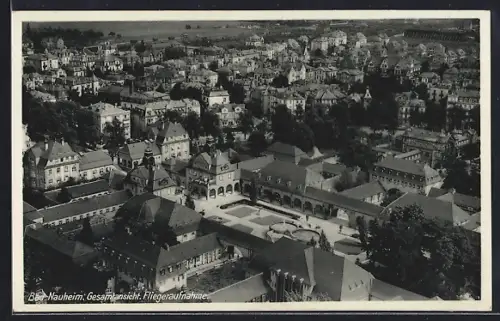 AK Bad Nauheim, Gesamtansicht, Fliegeraufnahme