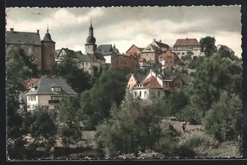 AK Arnsberg /Westf., Teilansicht mit Bergen