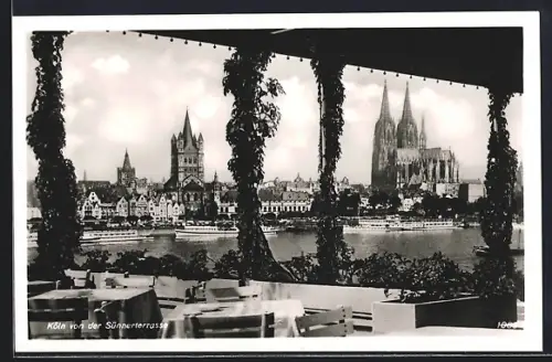 AK Köln-Deutz, Blick von der Sünnerterrasse