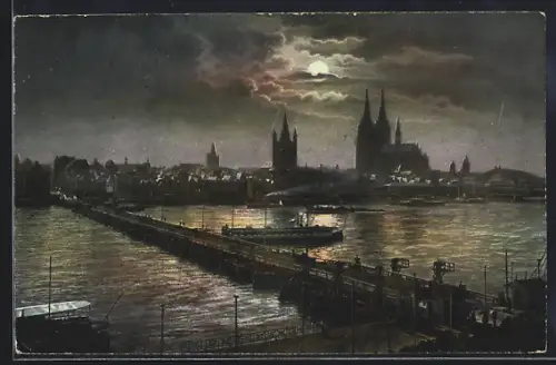 AK Köln a. Rhein, Totalansicht mit Dom