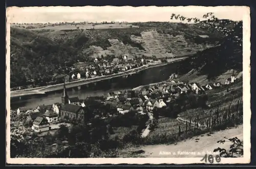 AK Alken a. d. Mosel, Panorama mit Kattenes