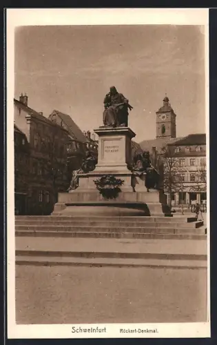 AK Schweinfurt, Rückert-Denkmal