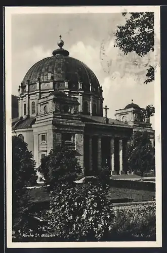 AK St. Blasien, Kirchen-Motiv