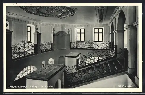 AK St. Blasien, Kolleg, Treppenaufgang