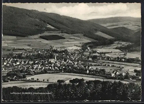 AK Olsberg /Hochsauerland, Teilansicht mit Kirche