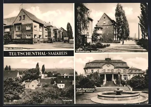 AK Teutschenthal /Saalkreis, Rat der Gemeinde, Polytechnische Oberschule, VdgB-Zentralschule Friedrich Werner