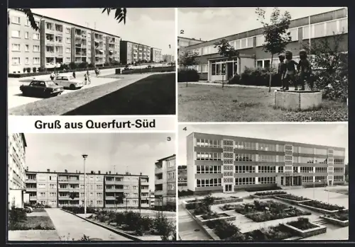 AK Querfurt-Süd, Nemsdorfer Weg, Kindergarten, Ringstrasse und Polytechnische Oberschule