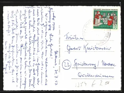 AK Lauenberg im Solling, Teilansicht mit Bäumen