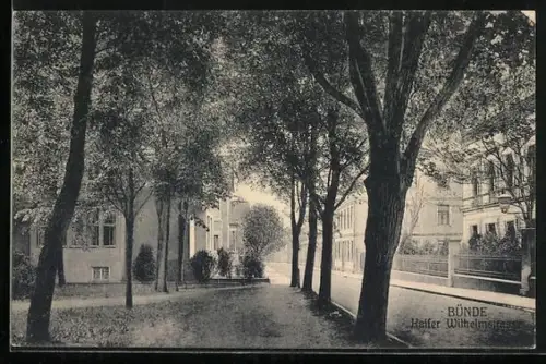 AK Bünde i.W., Kaiser Wilhelmstrasse