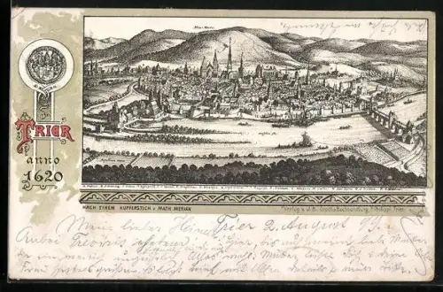AK Trier, Ortsansicht anno 1620