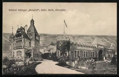AK Ahrweiler, Gasthaus Burghof Kellerei Weingut, Bes. Gebr. Both