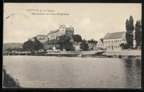 AK Wettin a. d. Saale, Stammschloss des sächs. Königshauses