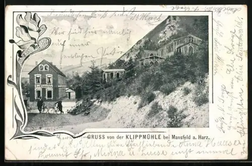 AK Mansfeld / Harz, Partie an der Klippmühle