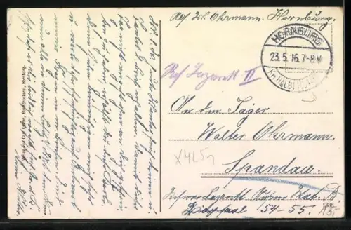 AK Hornburg a. H., Strassenpartie am Markt